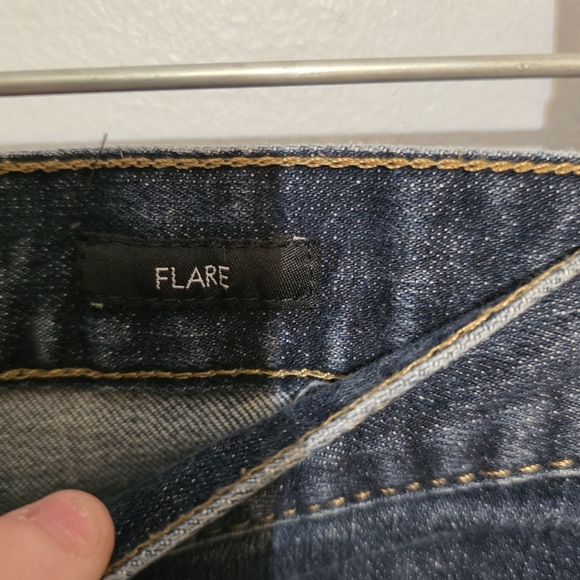 Calvin Klein Jeans Dark Wash Flare Leg Denim Size 8 Y2K - Picture 3 of 7